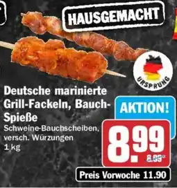 HIT Deutsche marinierte Grill-Fackeln, Bauch-Spieße Angebot