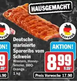 HIT Deutsche marinierte Spareribs vom Schwein Angebot