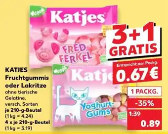 Kaufland Katjes Fruchtgummis oder Lakritze Angebot
