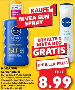 Kaufland NIVEA SUN Sonnenschutz Angebot