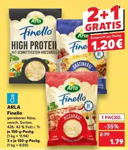 Kaufland Arla Finello geriebener Käse Angebot