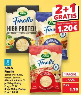 Kaufland Arla Finello geriebener Käse Angebot