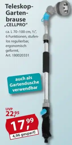 Sonderpreis Baumarkt Teleskop-Gartenbrause "CELLPRO" Angebot