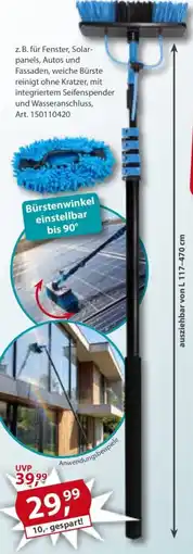 Sonderpreis Baumarkt weiche Bürste mit integriertem Seifenspender und Wasseranschluss Angebot