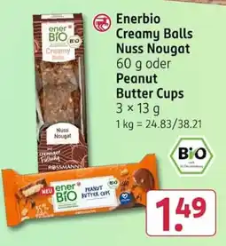 Rossmann Enerbio Creamy Balls Nuss Nougat Angebot