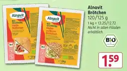 Rossmann Alnavit BIO GLUTENFREI Hafer-vollkorn Brötchen Angebot