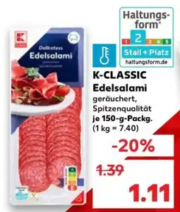 Kaufland K-CLASSIC Edelsalami Angebot