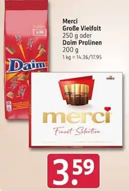 Rossmann Merci Finest Selection Angebot