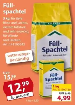 Sonderpreis Baumarkt Füll-Spachtel Angebot