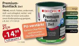 Sonderpreis Baumarkt DECOPRO Premium Buntlack 2in1 Angebot