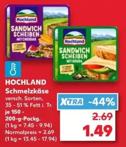 Kaufland HOCHLAND Schmelzkäse Angebot