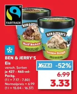Kaufland BEN & JERRY'S Eis Angebot