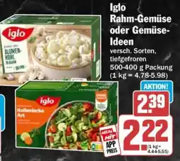 HIT Iglo Rahm-Gemüse oder Gemüse-Ideen Angebot