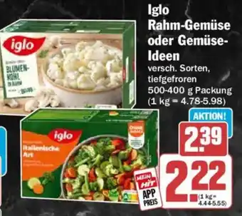 HIT Iglo Rahm-Gemüse oder Gemüse-Ideen Angebot