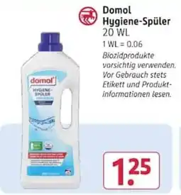 Rossmann Domol Hygiene-Spüler Angebot