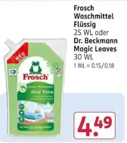 Rossmann Frosch Waschmittel Flüssig Aloe Vera Angebot
