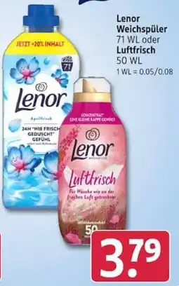 Rossmann Lenor Weichspüler Luftfrisch Angebot