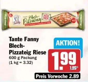 HIT Tante Fanny Blech-Pizzateig Riese Angebot