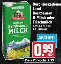 HIT Berchtesgadener Land Haltbare Bergbauern MILCH Angebot