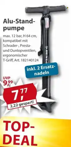 Sonderpreis Baumarkt Alu-Standpumpe Angebot