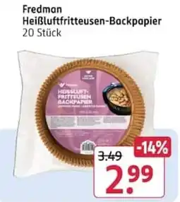 Rossmann Fredman Heißluftfritteusen-Backpapier Angebot