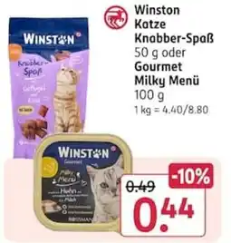 Rossmann Winston Katze Gourmet Milky Menü Angebot