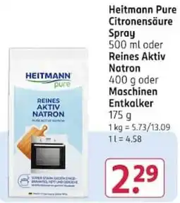 Rossmann Heitmann Pure Reines Aktiv Natron Angebot
