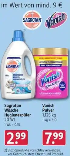 Rossmann Sagrotan Wäsche Hygienespüler Angebot