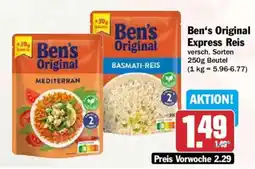 HIT Ben's Original Express Reis Angebot