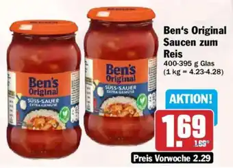 HIT Ben's Original Saucen zum Reis Angebot