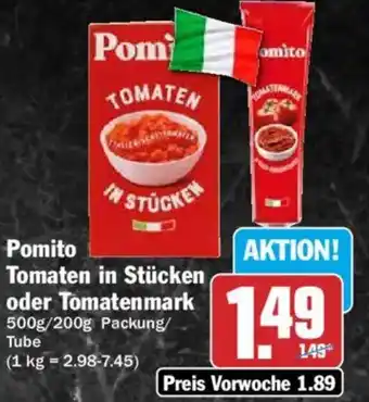 HIT Pomito Tomaten in Stücken Angebot