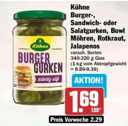 HIT Kühne Burger Gurken Angebot