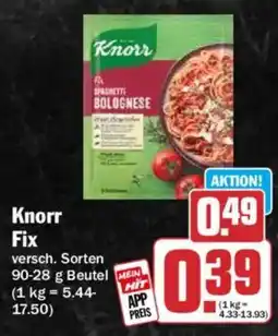 HIT Knorr Fix Spaghetti Bolognese Angebot