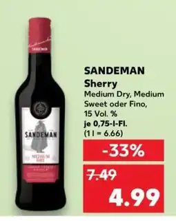 Kaufland SANDEMAN Sherry Angebot