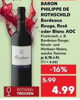 Kaufland BARON PHILIPPE DE ROTHSCHILD Bordeaux Angebot