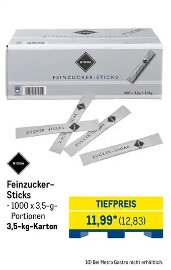 METRO RIOBA Feinzucker-Sticks Angebot