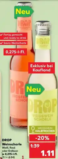 Kaufland DROP Weinschorle Angebot
