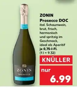 Kaufland ZONIN Prosecco DOC Angebot