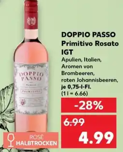 Kaufland DOPPIO PASSO Primitivo Rosato IGT Angebot
