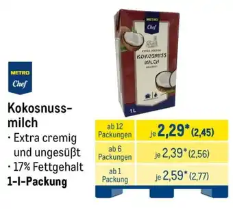METRO METRO Chef Kokosnussmilch Angebot