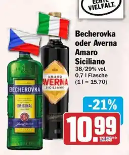 HIT Becherovka oder Averna Amaro Sicilian Angebot