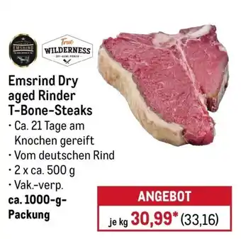 METRO Emsrind Dry aged Rinder T-Bone-Steaks Angebot