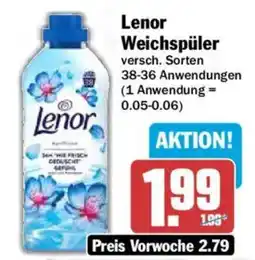HIT Lenor Weichspüler Angebot