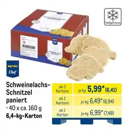 METRO Schweinelachs-Schnitzel paniert Angebot