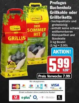 HIT Profagius Buchenholz Grillkohle oder Grillbriketts Angebot