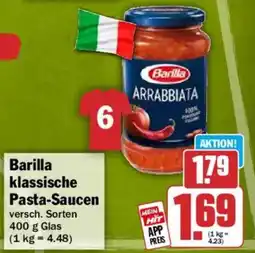 HIT Barilla klassische Pasta-Saucen Angebot
