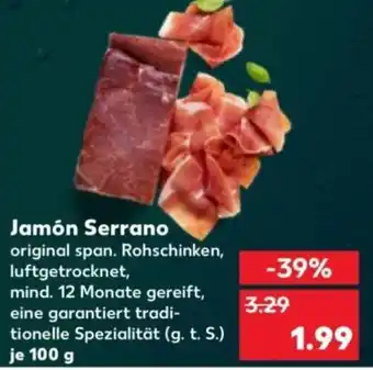 Kaufland Jamón Serrano Angebot