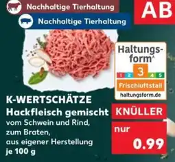 Kaufland K-WERTSCHÄTZE Hackfleisch gemischt Angebot