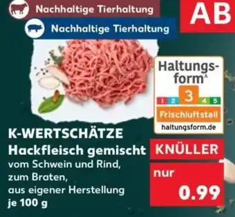 Kaufland K-WERTSCHÄTZE Hackfleisch gemischt Angebot