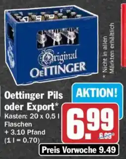 HIT Oetttinger Pils oder Export Angebot